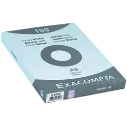 Exacompta, Karteikarten, Karteikarten (A6, 205 g/m2)
