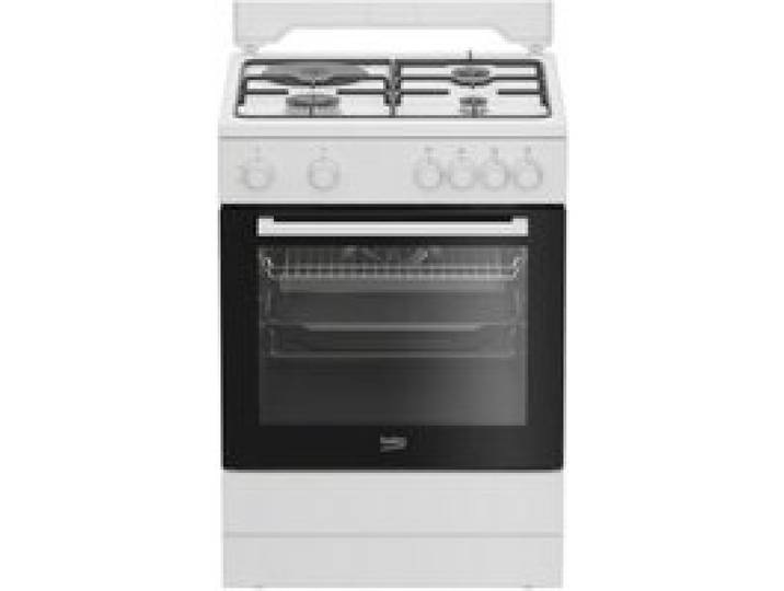 Cuisinière mixte - BEKO - FBS63121WD - 73L - 4 feux (3 foyers gaz + 1 électrique)