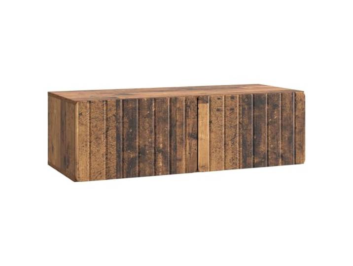 Makastle Wandmontierter TV Schrank Altholz 98x41x30 cm