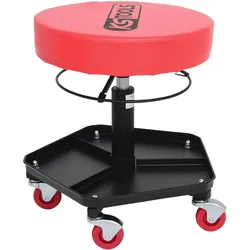 KS Tools, Hocker, Fahrbarer und höhenverstellbarer Hocker (37 x 54 cm)