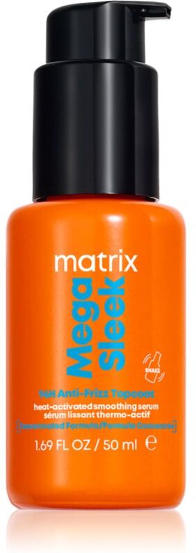 Matrix Mega Sleek 96H Anti-Frizz Topcoat sérum capillaire pour cheveux indisciplinés et frisottis 50 ml