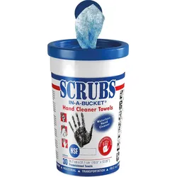 Handreinigungstücher SCRUBS, Behälter mit 30 Tüchern