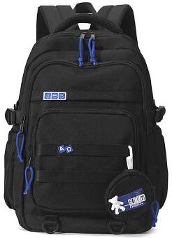 LightInthebox Unisex waterproof school bag, Large capacity multi-compartment school bag, Cute design, Lightweight student school bag, Suitable for middle school and daily use