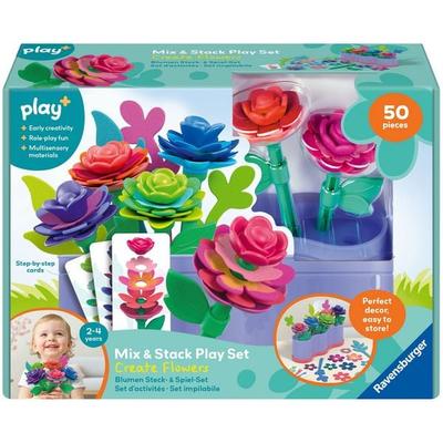 Play+ Blumen Steck- und Spiel-Set: Meine kreative Blütenwelt - ab 2 Jahre