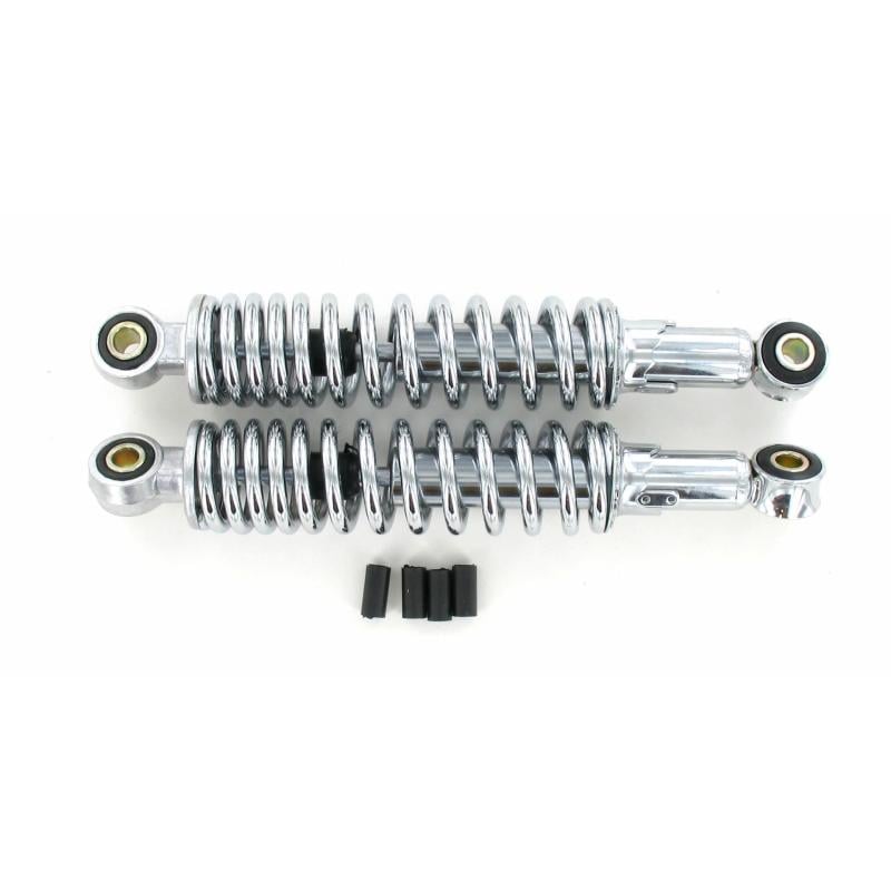 1Tek Origine Paire d'amortisseurs mécaniques réglables chromés 300 mm