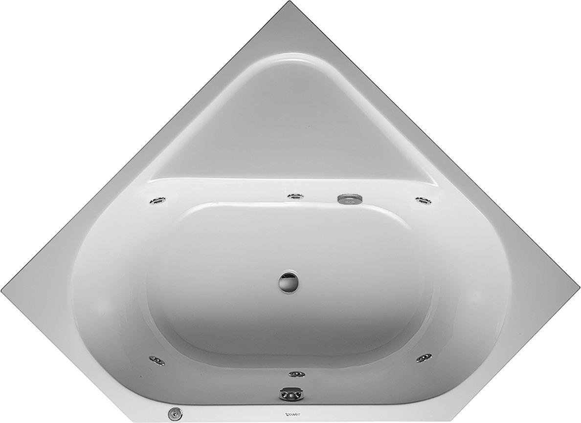 Duravit Whirlwanne D-Code 140x140cm, E, EB-Vers, 2 RS, w, J Proj.