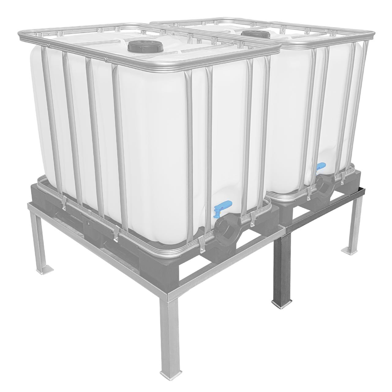 REKUBIK Erweiterungsmodul für IBC Untergestell Podest 120x80cm (600/800l IBC)