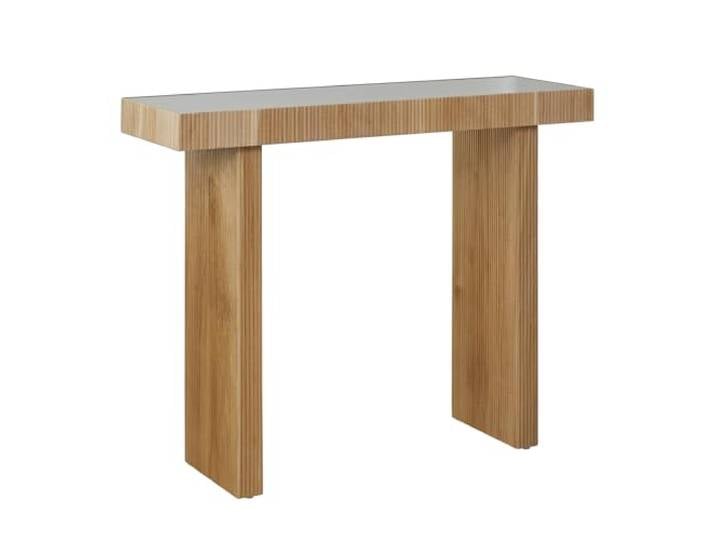 SVITA Alvaro Konsolentisch Rattanoptik Flur Schmal 110x38x85 Natur