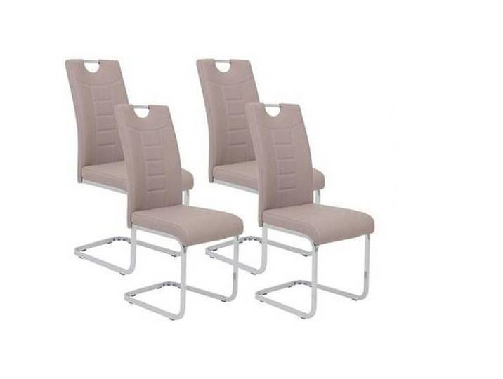 Schwingstuhl Ruby S Cappuccino gepolstert 4er-Set