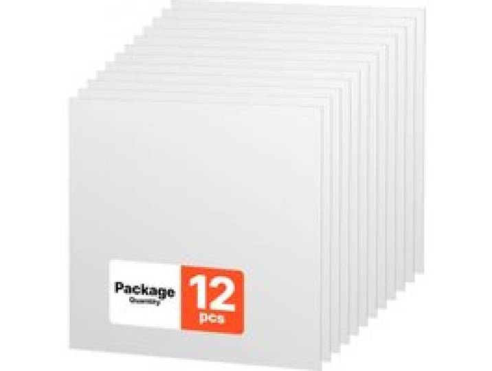 VEVOR 12 Stk. Deckenpaneele Deckenplatten PVC-Schaumplatte 605x605mm Weiß, Minimalistisches Design, Wasserfest, Brandschutz, Zuschneidbar, Für Abgehängte Decke, Moderne Innendekoration für Heim Büro