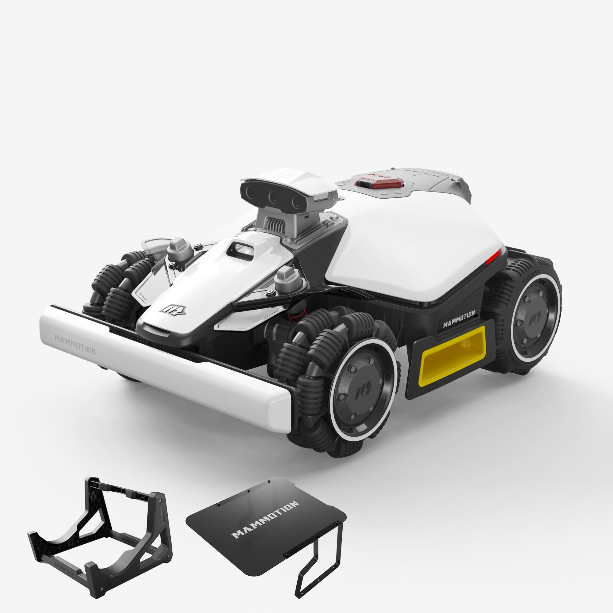 Mähroboter Mammotion LUBA Mini 2 AWD 1000 mit Garage, Waschständer, ohne Kabel, bis 1000 m², Randmähen, DropMow, Auto-Kartierung, 4G-Modul, APP