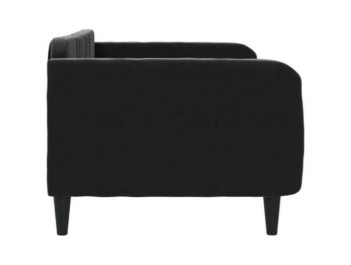 Structure de lit 90x190cm VIDAXL CHIC Lit de repos sans matelas noir velours L6224