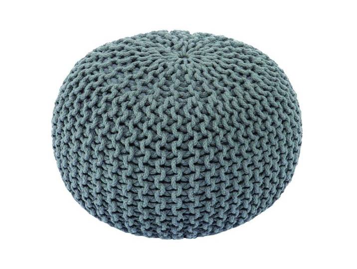 Pouf maille gris