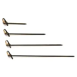 Knotenpicker aus Bambus in Schwarz, 100 mm, 200 Stück