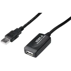 DIGITUS DA-73102 - USB 2.0 Kabel, A Stecker auf A Buchse, 20 m