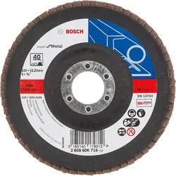 Bosch Fächerschleifscheibe X551 Expert for Metal, gewinkelt - 2608606716