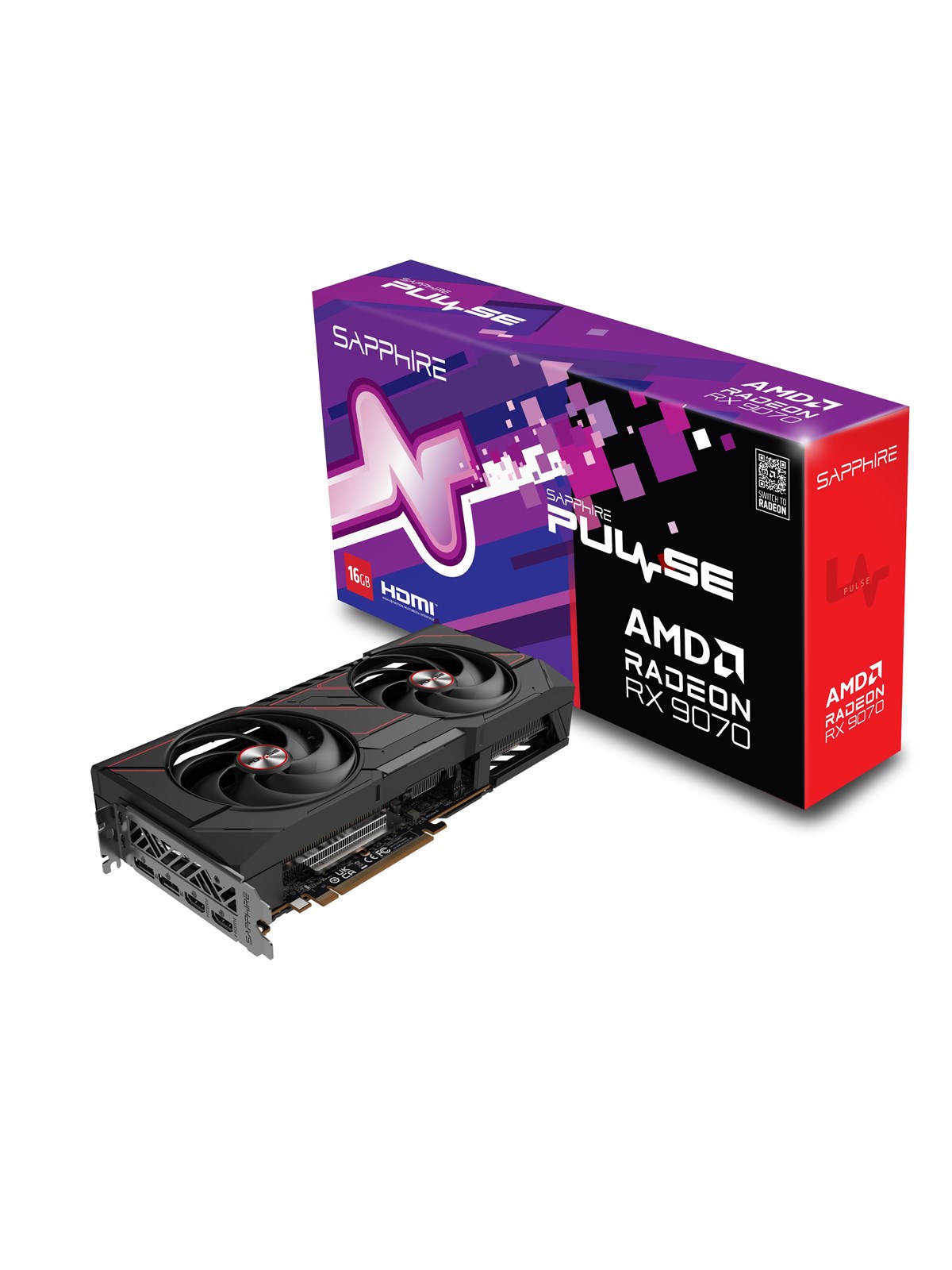 Sapphire Radeon RX 9070 Pulse - 16GB GDDR6 RAM - Grafikkarte