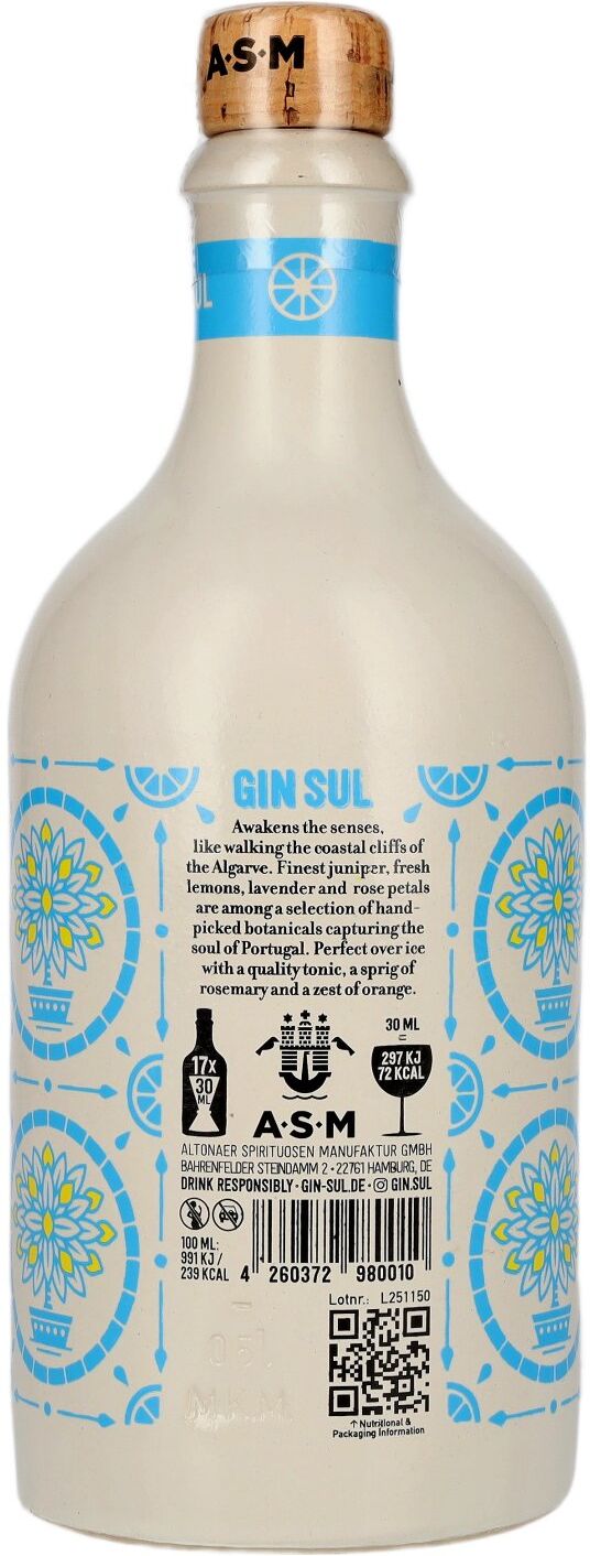 Gin Sul Dry Gin 43% Vol. 0,5l
