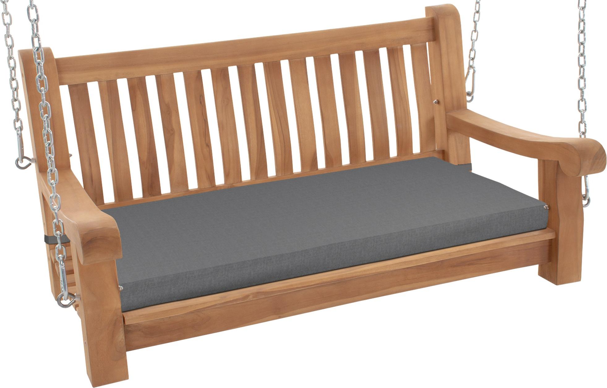 Gartenliege Joyce mit Kissen, 120 cm, Teakholz