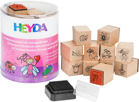 Heyda Stempel-Set "Kindermotive", 1,5 cm, 15 Stück