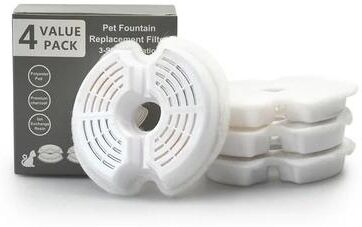Inspire Essentials Premium Carbon Water Fountain Filters For Stainless Steel Cat Drinking Fountains a