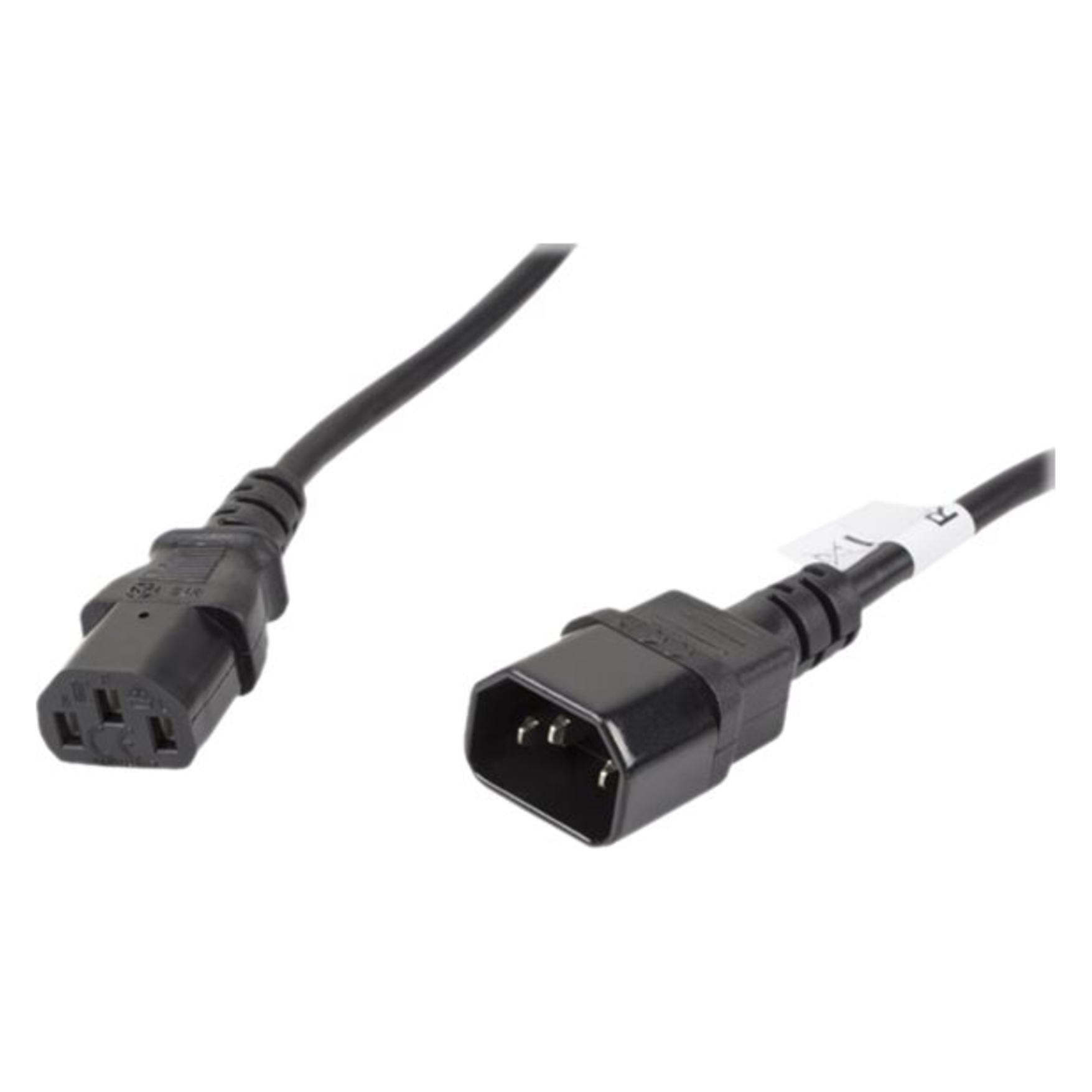 Lanberg CA-C13E-11CC-0050-BK power cable Black C13 coupler C14 coupler (5 m) (CA-C13E-11CC-0050-BK)