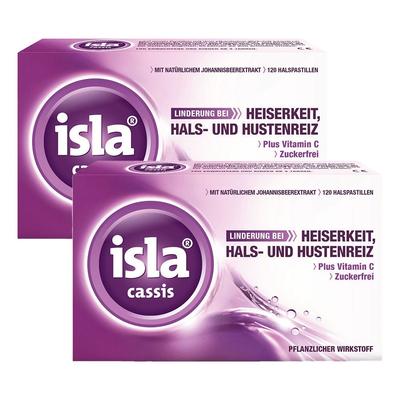 Isla Cassis Pastillen 2x 2x120 St