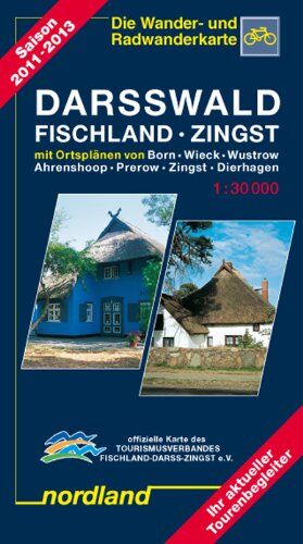 Klaus Hellwich - Nordland Karten, Darsswald, Fischland, Zingst: Mit Ortsplänen von Born, Wieck, Wustrow, Ahrenshoop, Prerow, Zingst, Dierhagen. Ihr aktueller Tourenbegleiter - Preis vom 05.10.2026 03:47:11 h