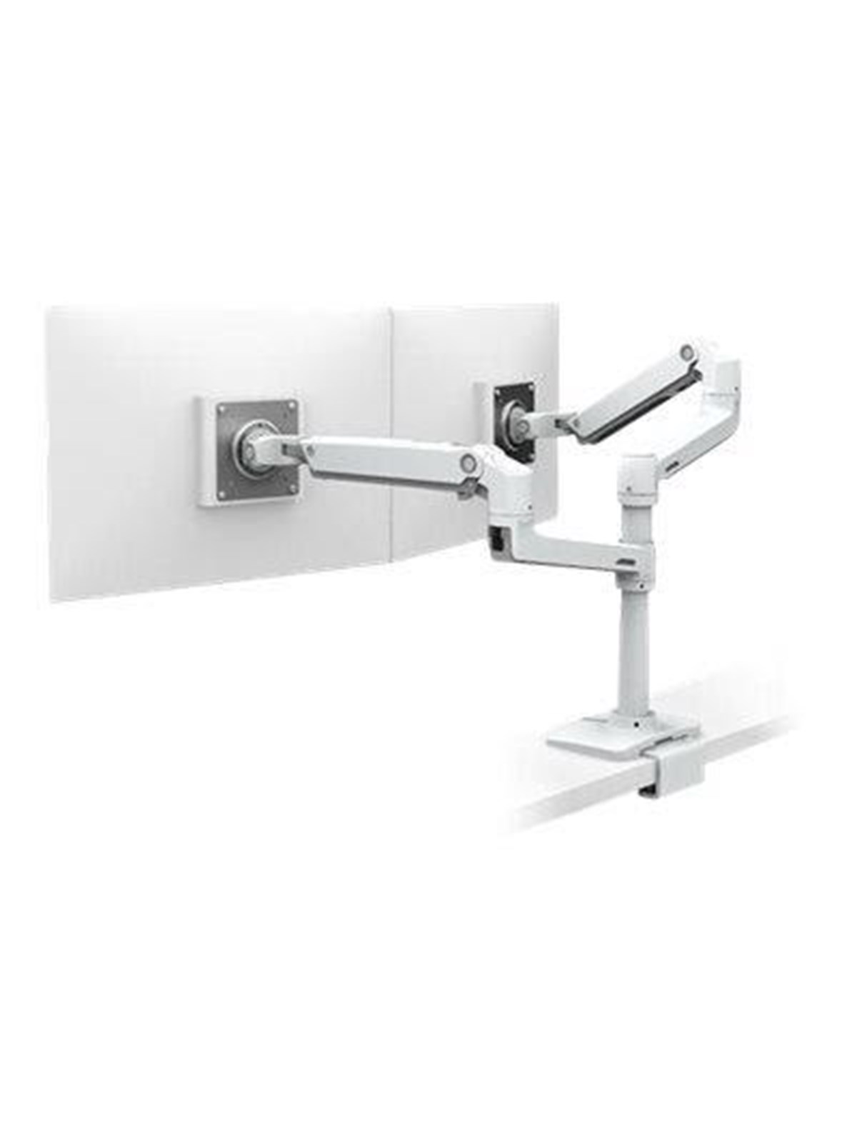 Ergotron LX Dual Stacking Arm with Under Mount C-Clamp