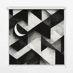 INNENROLLO - Fensterrollo - Rollo - 150x140 cm - Dreiecke in der Abstraktion