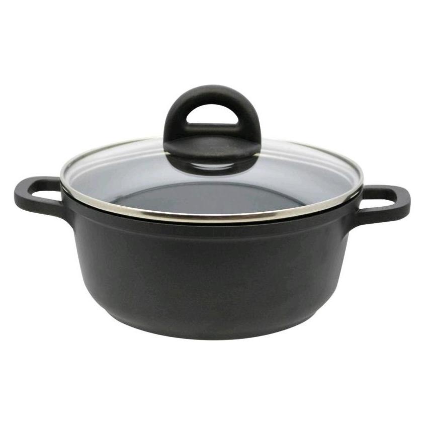 ELO Basic Black Aluguss Topf m.D.20cm Dur Select 89120 (Kochtopf, Aluminiumguss, 20 x 9 cm) (89120)