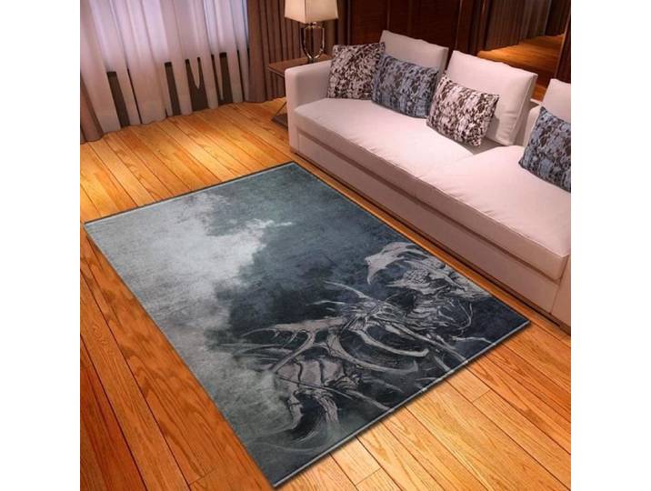 Creative Skull Series 3D Impression Tapis Zone Tapis Tapis De Porte Halloween Tapis Salon Tapis 100x150cm[13411]