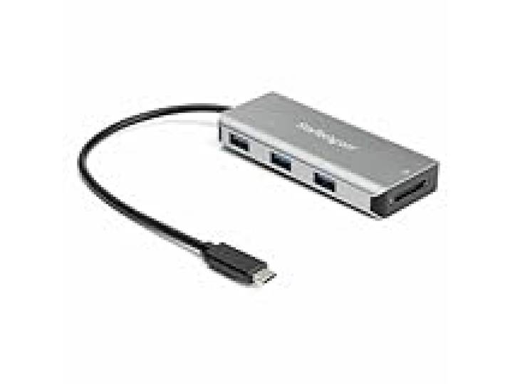 StarTech Hub USB-C 3 Ports avec Lecteur SD/microSD UHS-II, 3x USB-A, 10Gbps