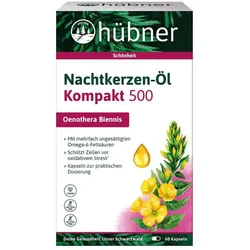 Nachtkerzen-Öl - Kompakt 500mg 60 Kapseln 42g