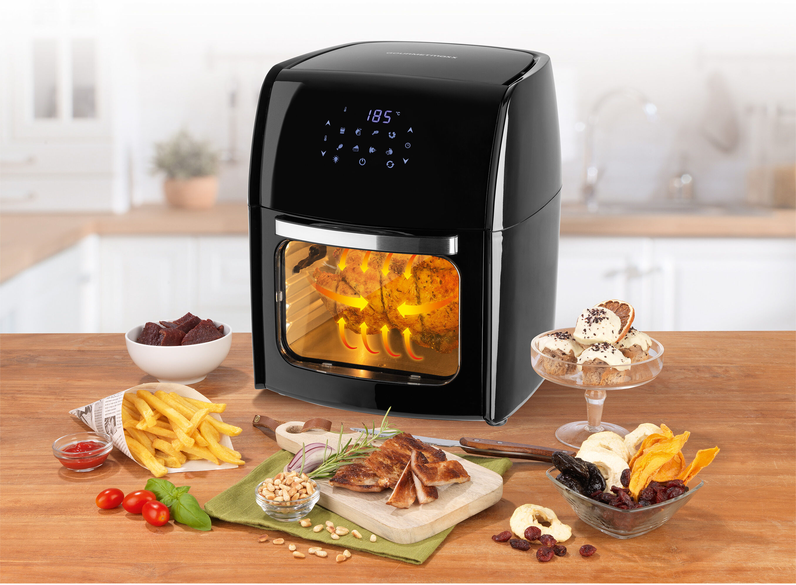 GOURMETMAXX Heißluftfritteuse »HIC-AF-8081D«, 12 l