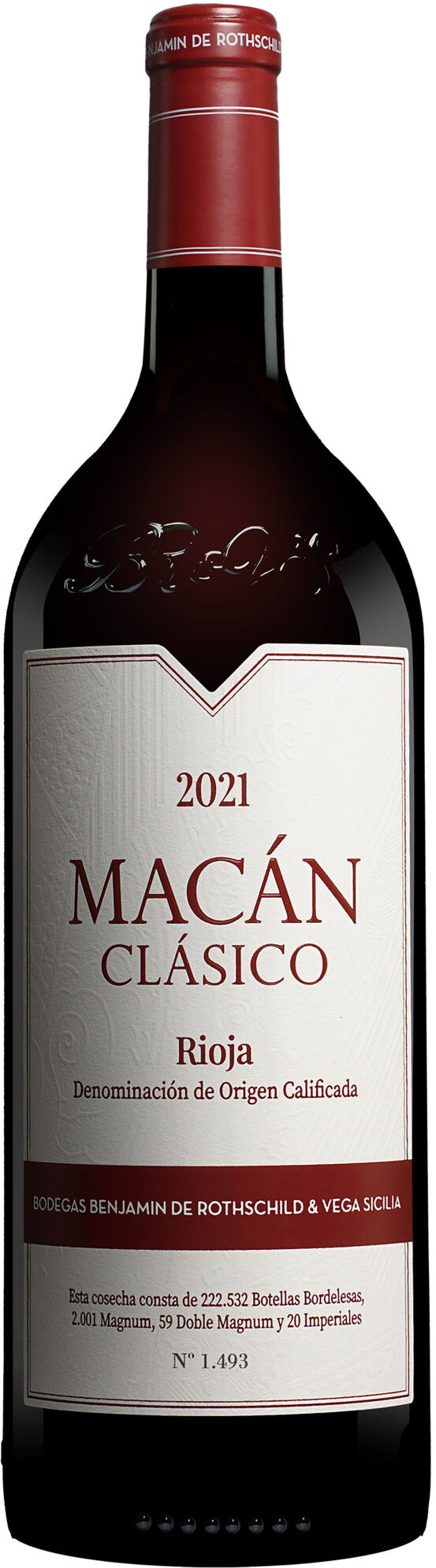Vega+ Sicilia »Macán Clásico« - 1,5 L: Magnum 2021 14% Vol. Rotwein Trocken aus Spanien