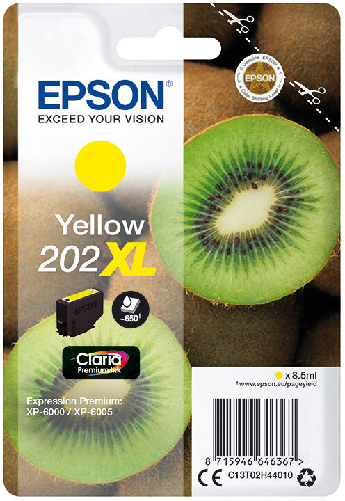 TINTEIRO EPSON 202 XL AMARELO