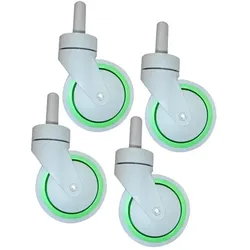 Unger 17891 SmartColor Reinigungswagen Ersatzräder 4 Stück Ersatzteile für Unger Reinigungswagen