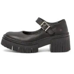 Art für Damen. 113731101003_001 Schwarze Highheels (41), Leder, 3 bis 5 cm, Schnalle, Lässig