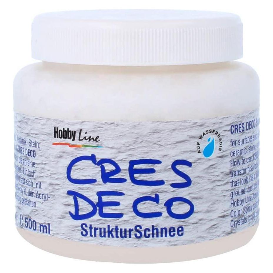 Magni KREUL 49553 - Cres Deco, 500 ml in weiß, Strukturschnee auf Wasserbasis, für Oberflächen wie Terrako (500 ml) (49553)