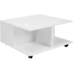 WOHNLING WL6.066 Design Couchtisch Weiß 70 cm x 70 cm x 36 cm