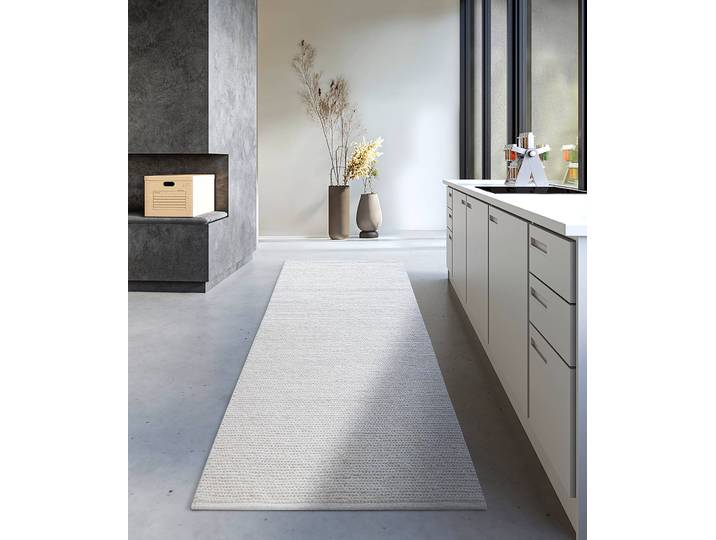 Tapis de couloir Francois 80 x 0 x 200cm Blanc/Blanc