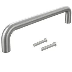 MS Beschläge 96mm Bügelgriff Edelstahl matt gebürstet Ø10mm – Möbelgriff für DIY Projekte