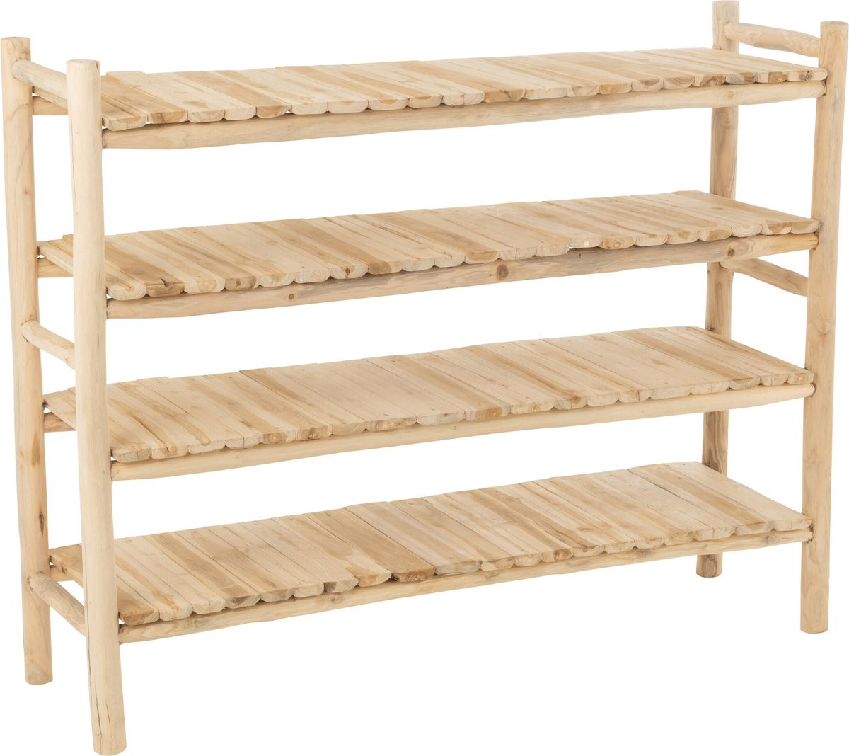 J-Line rek Ranch in naturel hout voor de woonkamer of slaapkamer