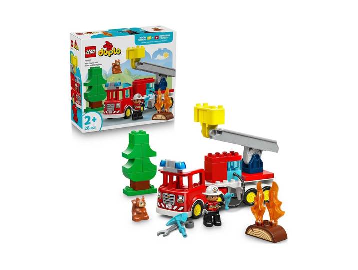Lego® Duplo 10473 Löschauto mit Schlauch und Feuerwehrmann 2+ Jahre