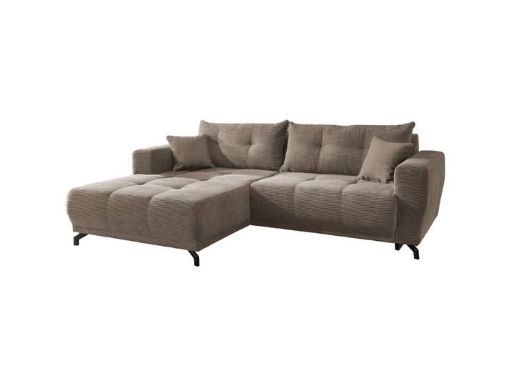 Ecksofa Liegefunktion Restato Graubraun