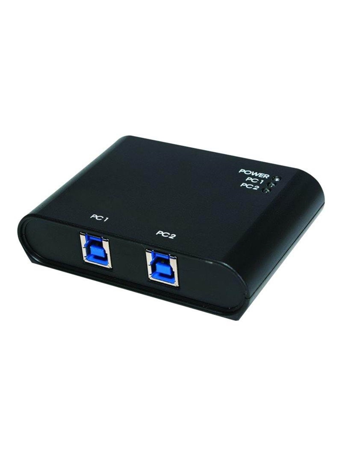 LogiLink 2-Port USB 3.0 sharing switch USB-Hubs - USB 3.2 - 2 - Schwarz