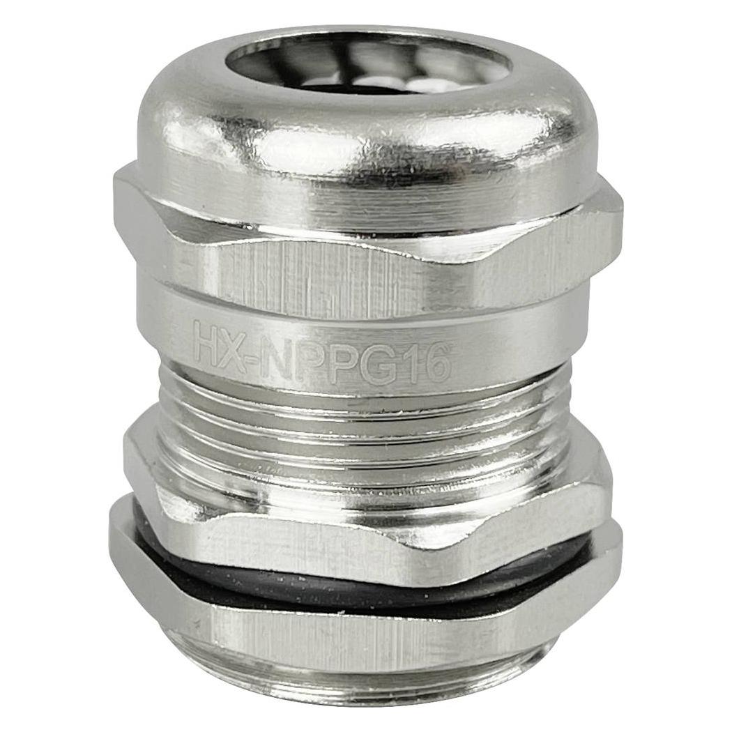 Tru Components TC-10302884 Kabelverschraubung PG16 Messing (vernickelt) Metall (TC-10302884)