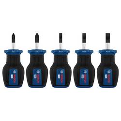 Bosch Professional 1600A03HU6 Schraubendreher-Set 5teilig PH, Schlitz