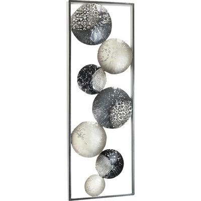 Metallbild LOCKER, silber (farbe bild(er): silberfarben), B:32cm H:89cm T:2cm, Metall, Bilder, Wanddeko, aus Metall